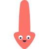 keek style down arrow icon