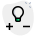 plus minus light bulb icon