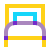 water color style 침대 icon