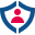 stencil style user shield icon