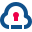 stencil style privater cloud speicher icon