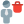 removing businessman from the company portal site icon