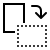ios 17 outlined style drehen sie die seite im uhrzeigersinn icon