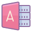 cute color style microsoft access icon
