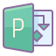 cute color style microsoft project icon
