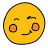 doodle style wink icon