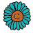 doodle style gerbera icon