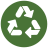 infographic style recycle icon