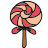 doodle style 달콤한 할로윈 사탕 icon