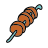 doodle style kebab icon