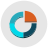 infographic style gráfico circular icon