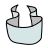 doodle style beautiful wedding ribbon icon