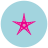 infographic style starfish icon