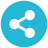 infographic style share icon