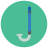 infographic style snorkel icon