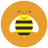 infographic style bee icon