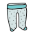 doodle style baby's tights icon