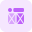Double latest cross frame design template layout icon