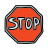 doodle style stop sign icon