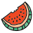 doodle style watermelon icon