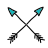 doodle style arrows icon