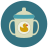 infographic style sippy cup icon
