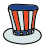 doodle style independence day icon