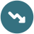 infographic style down right icon