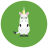 infographic style unicorn icon