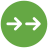 infographic style double right icon
