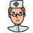 doodle style nurse icon