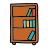 doodle style 책 선반 icon