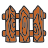 doodle style fence icon