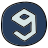 doodle style nine icon