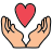 doodle style charity icon