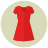 infographic style dress icon