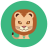 infographic style lion icon