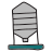 doodle style chemical storage tank icon