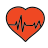 doodle style electrocardiogram icon