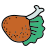 doodle style poultry leg icon