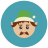 infographic style elf icon