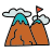 doodle style 산 icon