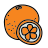 doodle style orange icon