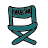 doodle style direktorenstuhl icon