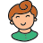 doodle style businesswoman icon