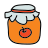doodle style apple jam icon