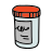 doodle style pill bottle icon