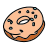doodle style doughnut icon