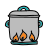 doodle style topf icon