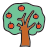doodle style tree icon